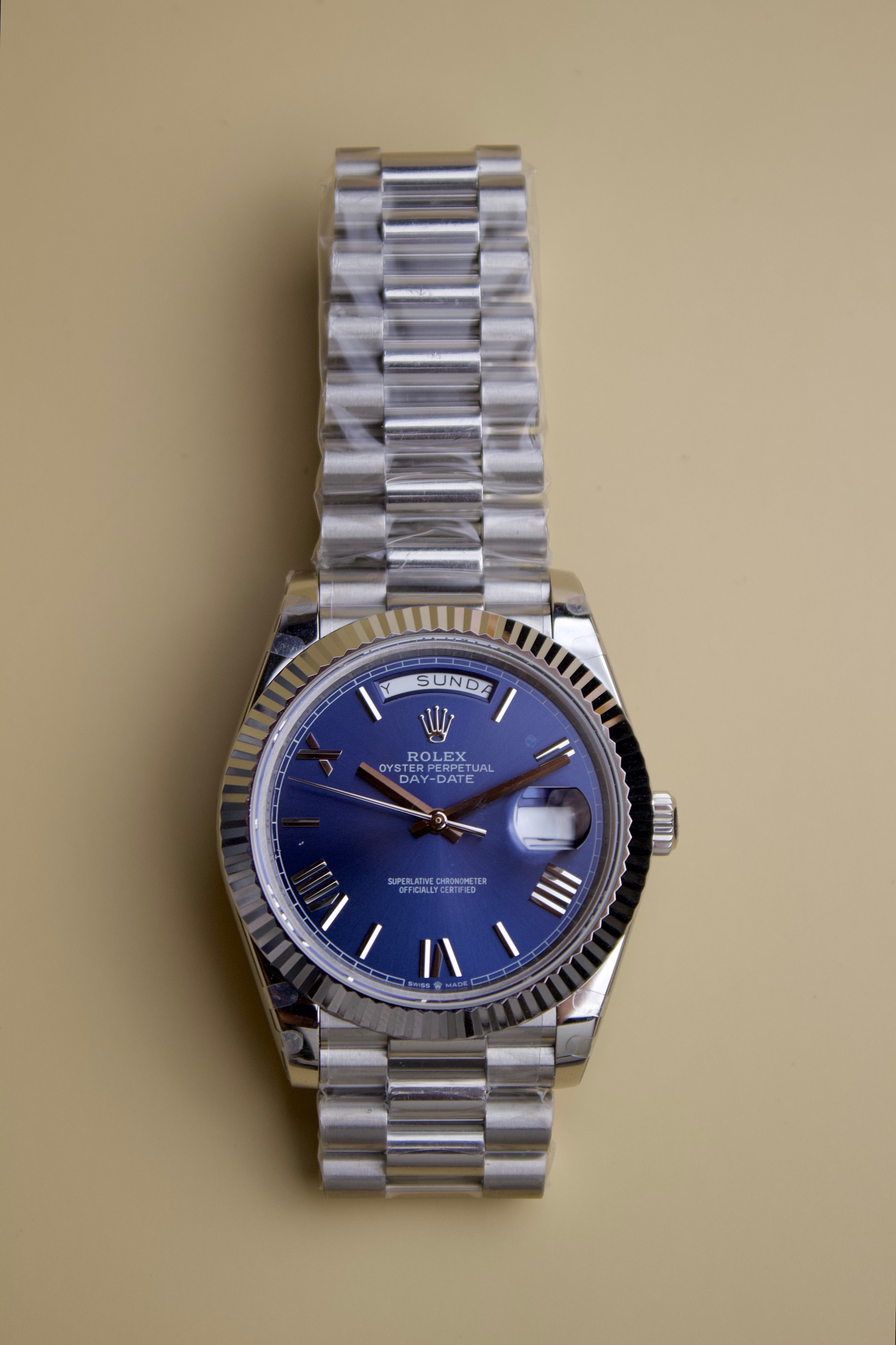 ROLEX DAY-DATE BLUE DIAL