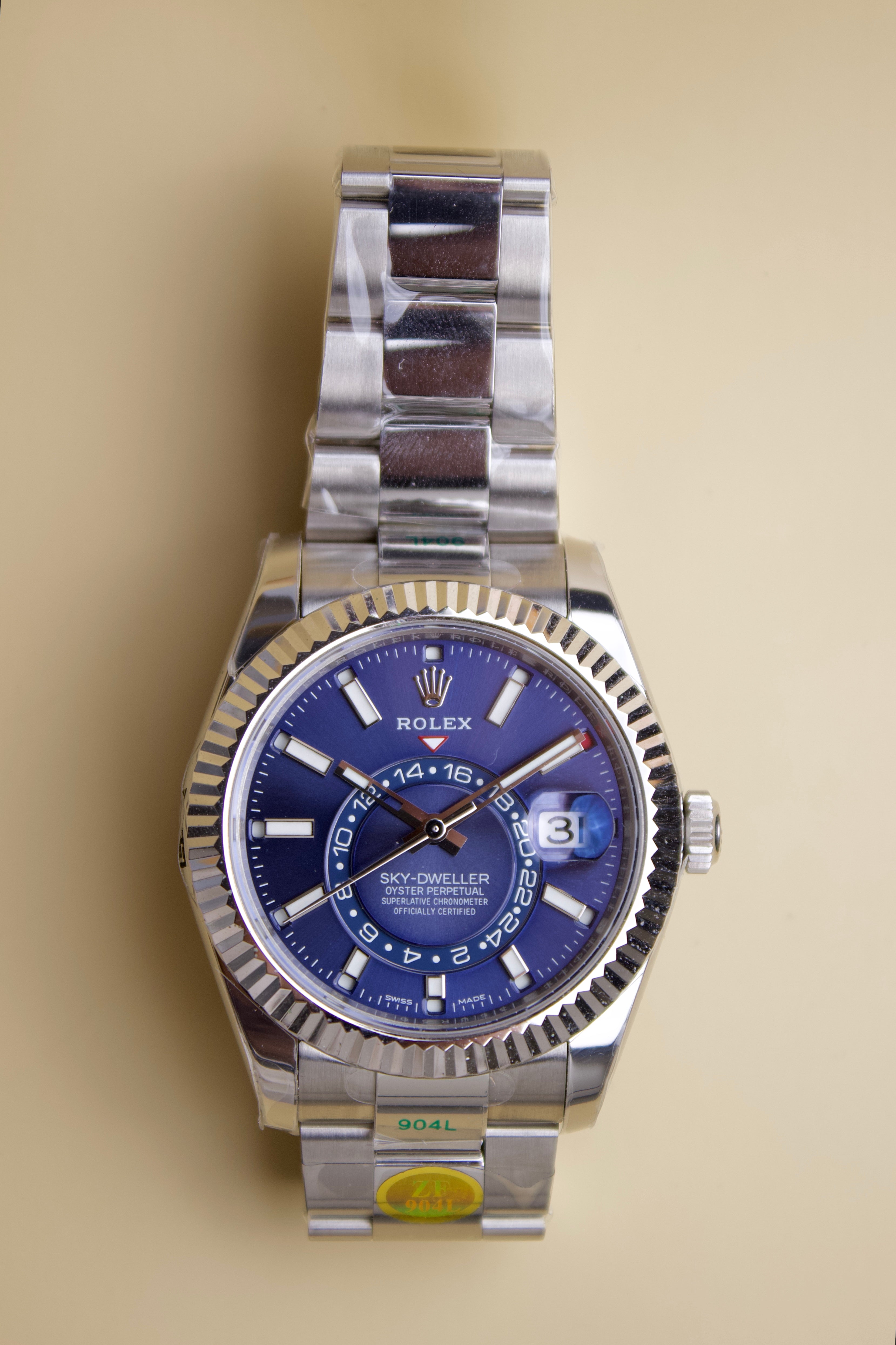 ROLEX SKY-DWELLER BLUE DIAL