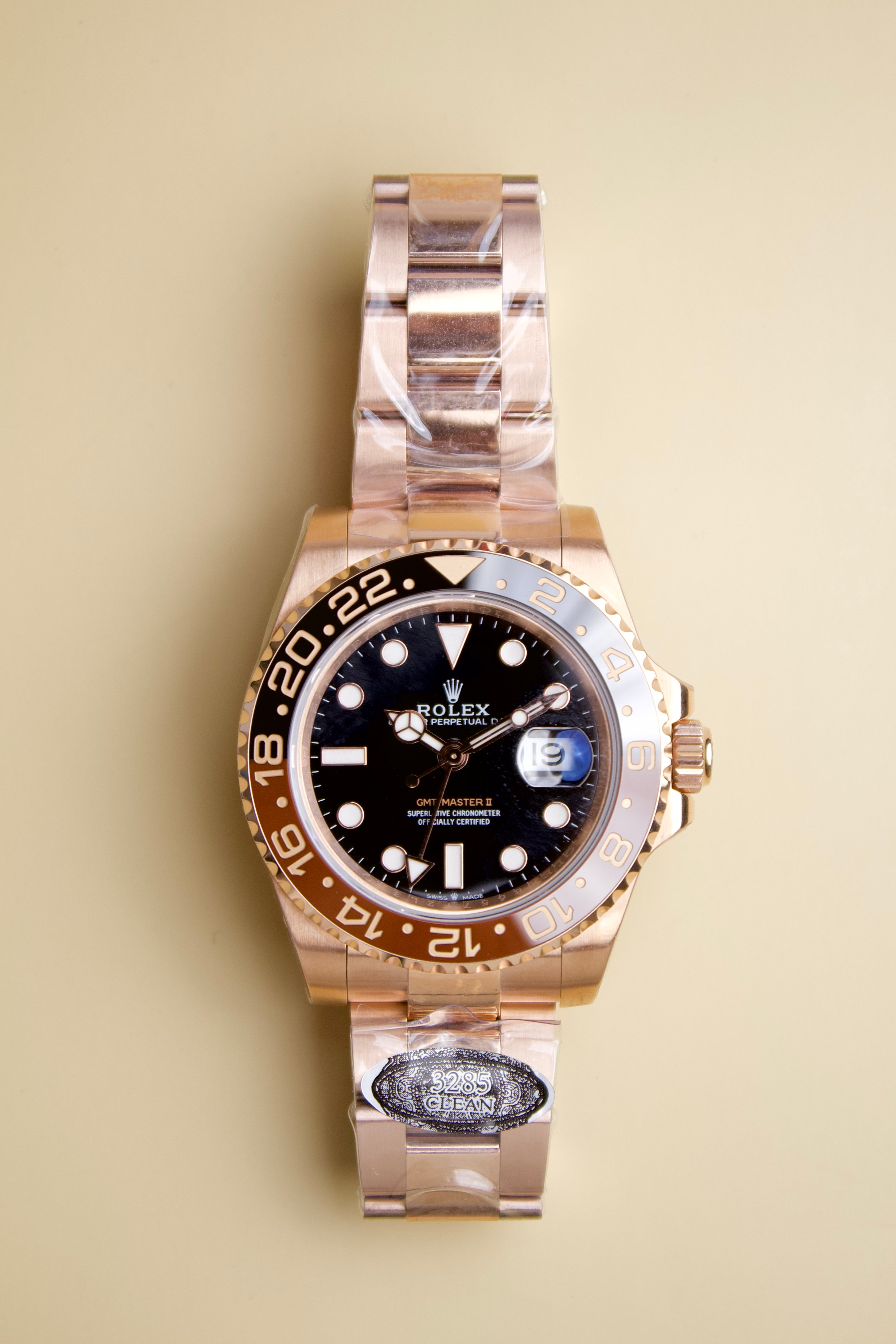 ROLEX GMT-MASTER II BLACK DIAL ROOT BEER CLEAN F