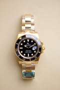 ROLEX SUBMARINER DATE YELLOW GOLD BLACK DIAL