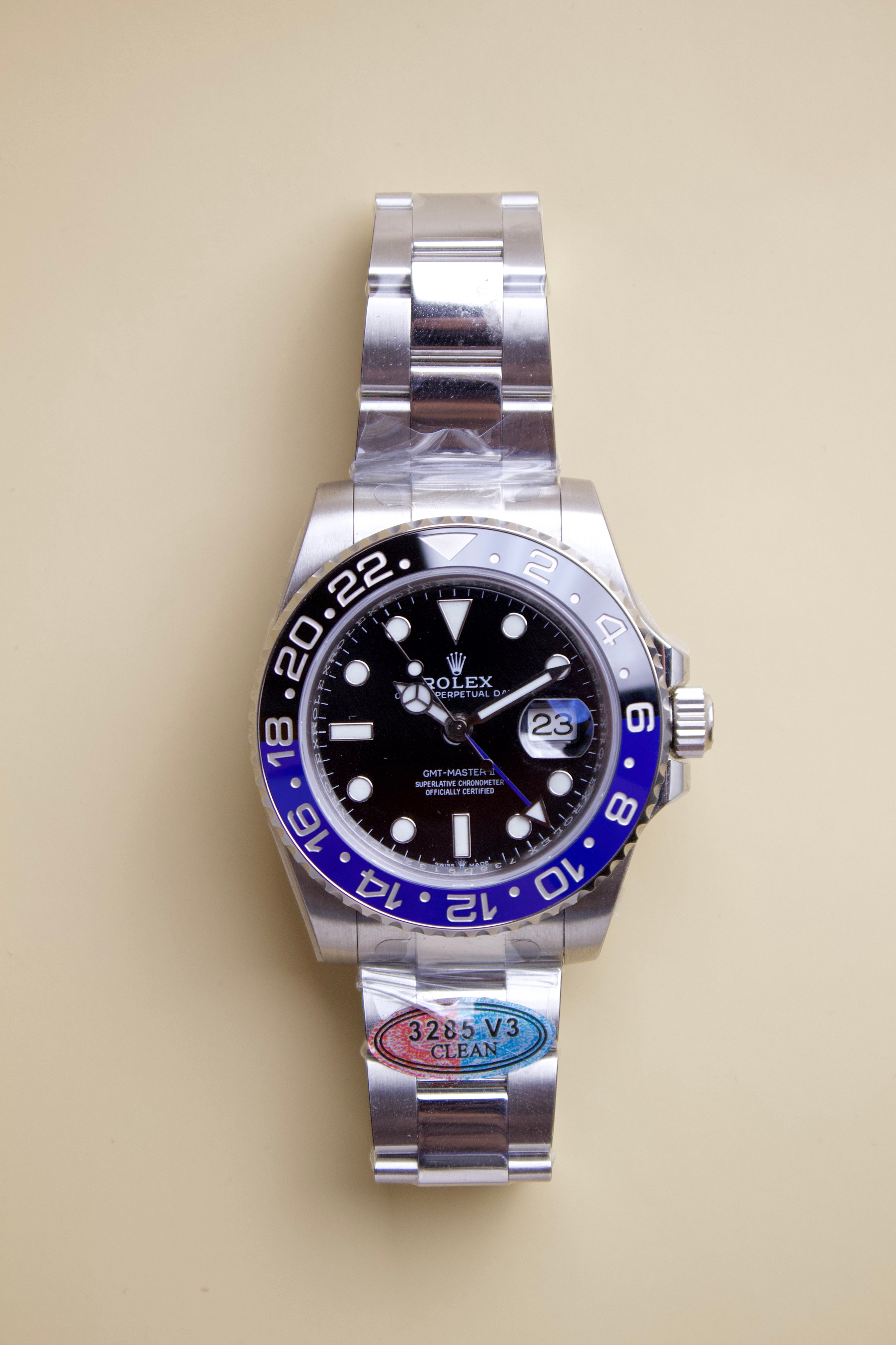 ROLEX GMT-MASTER II "BATMAN" BLACK DIAL