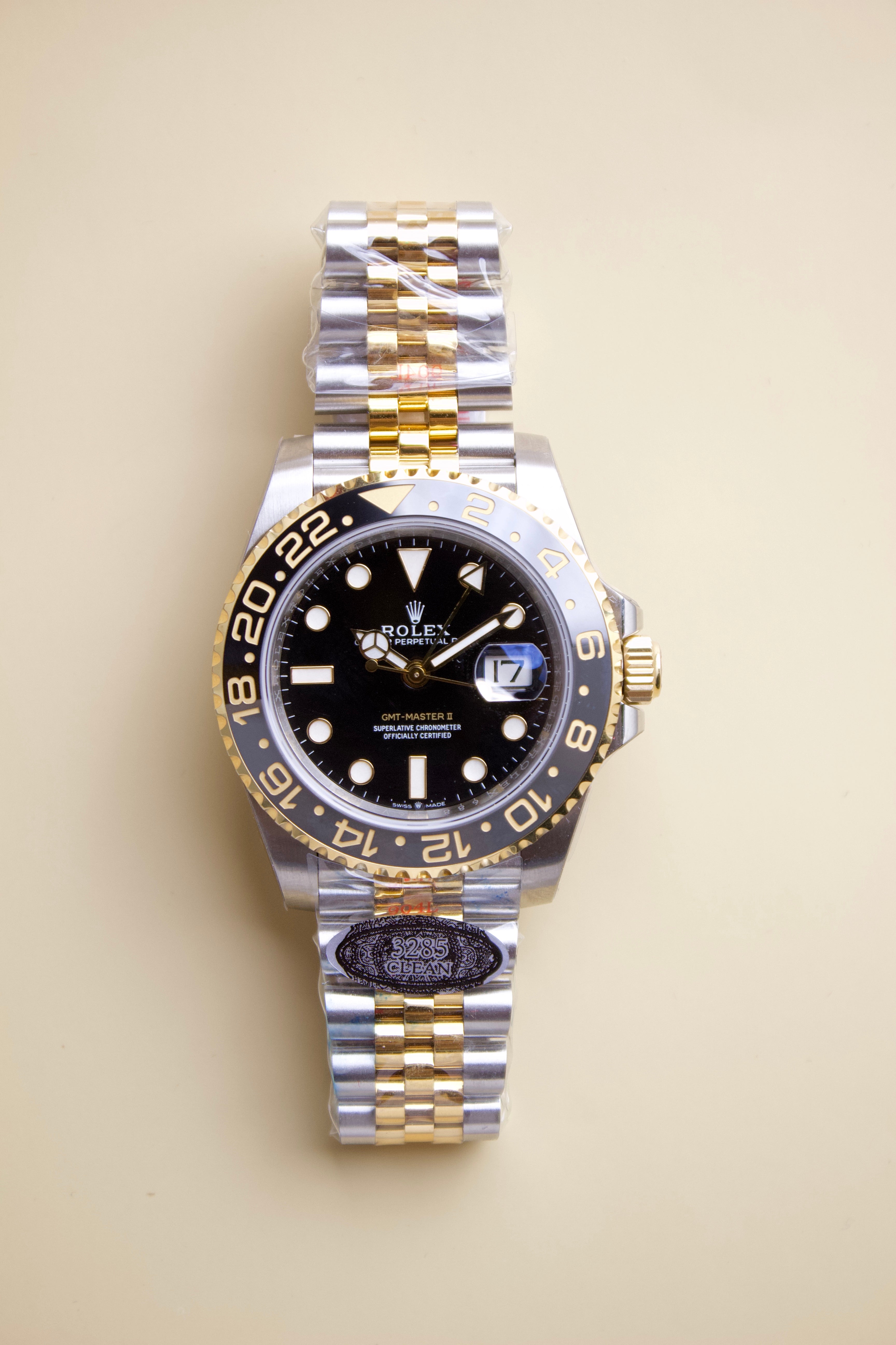 ROLEX GMT-MASTER II "GRIS" BLACK DIAL CLEAN F