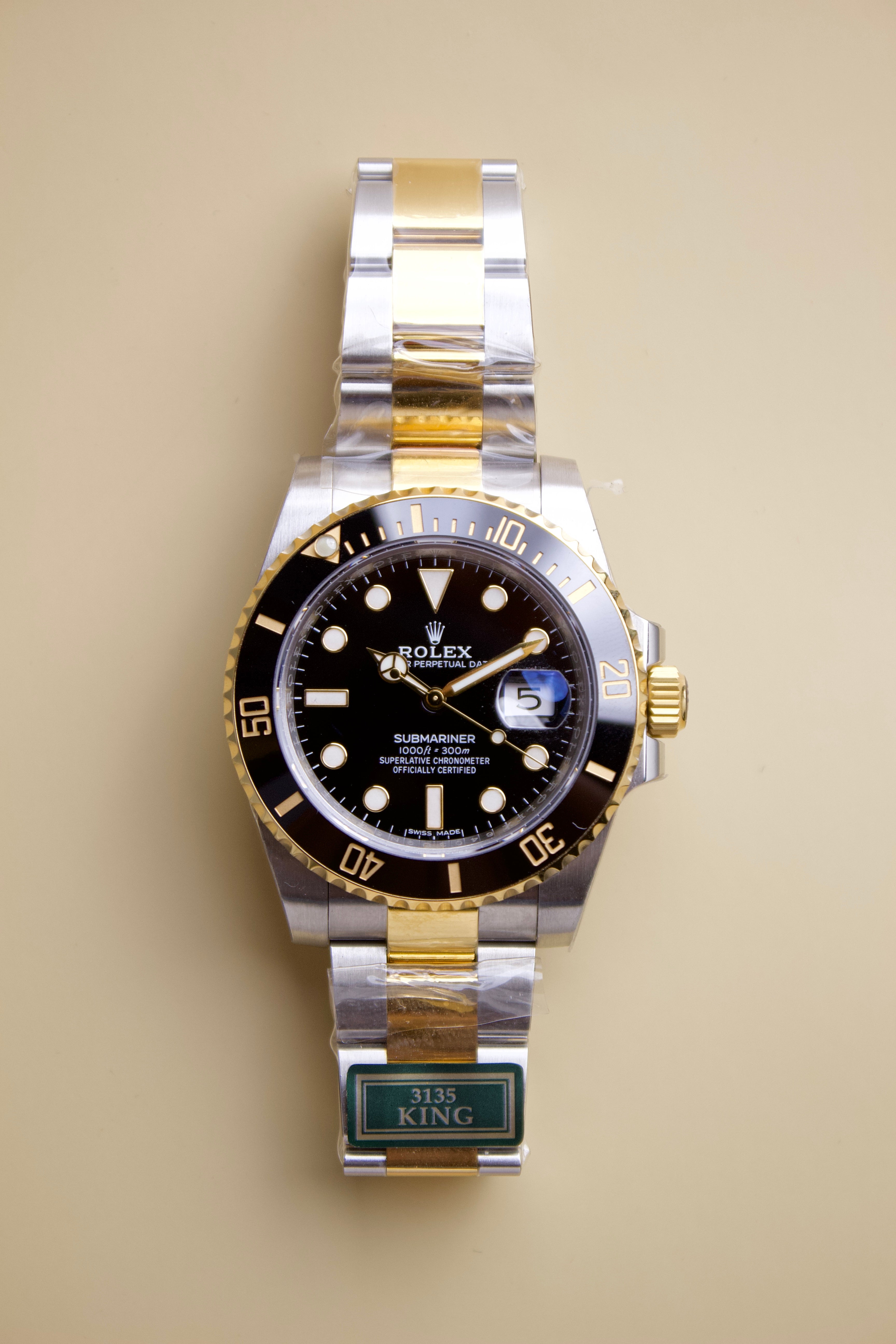 ROLEX SUBMARINER DATE TWO-TONE BLACK DIAL