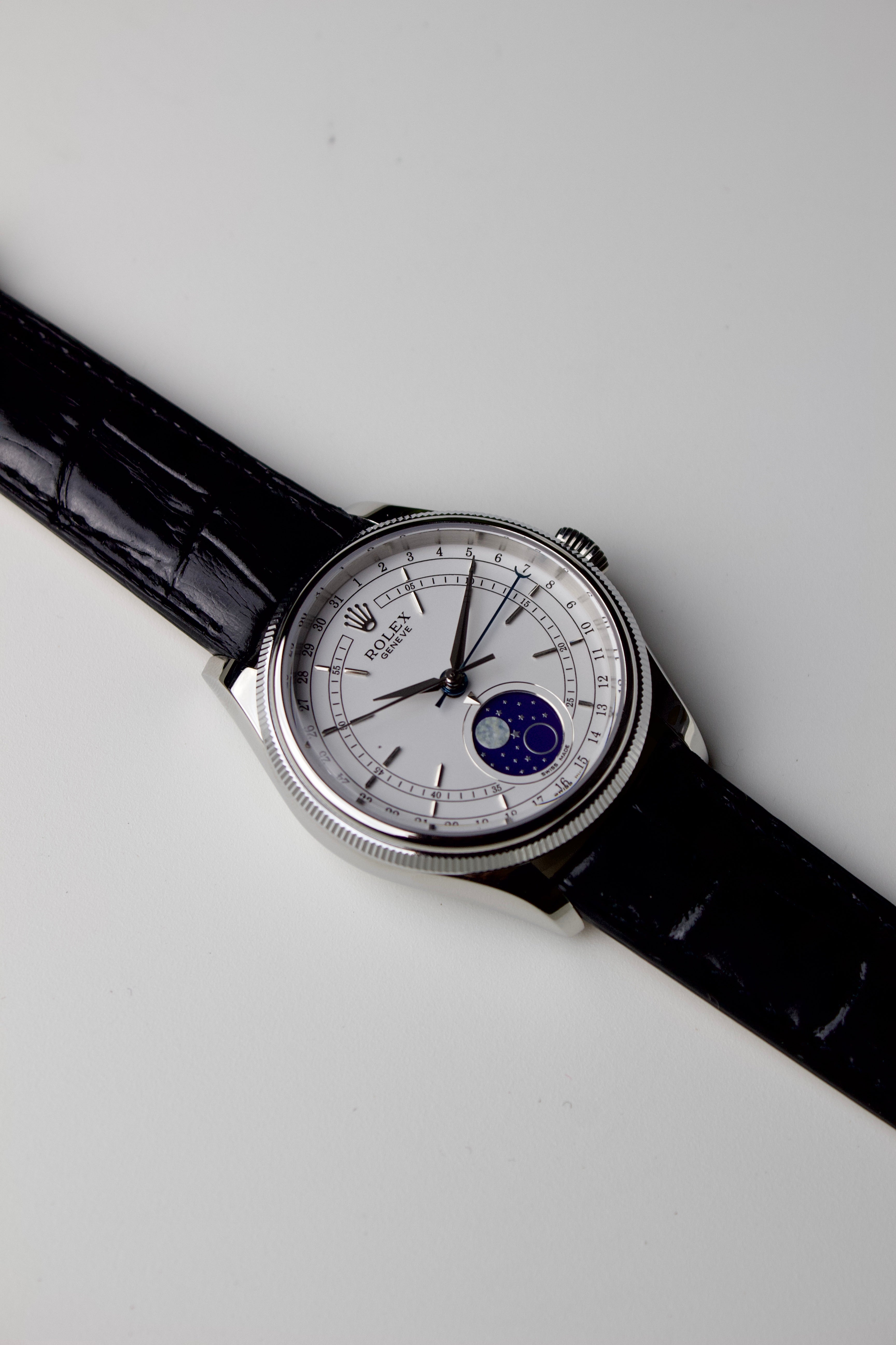 ROLEX CELLINI MOONPHASE WHITE DIAL