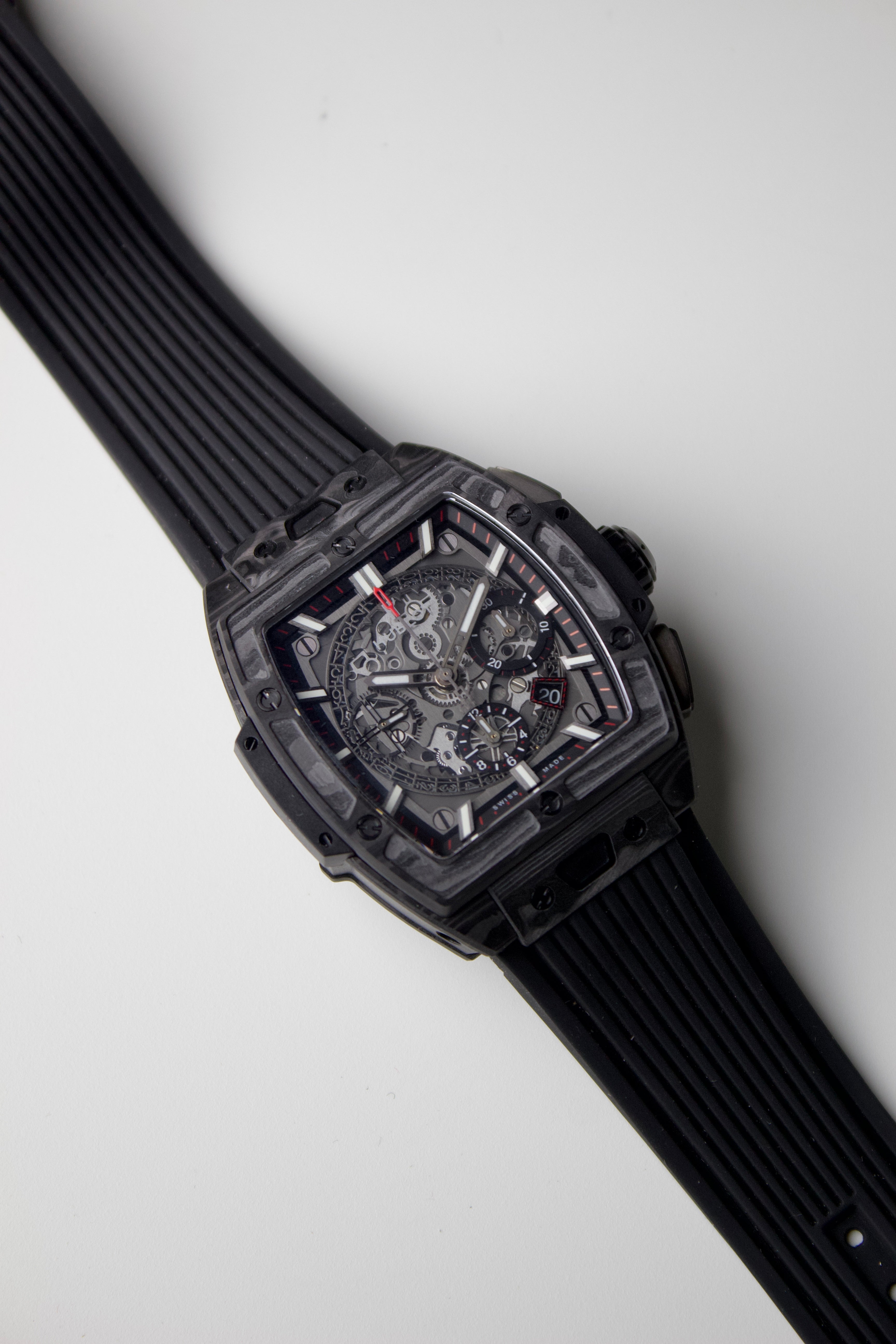 HUBLOT SPIRIT OF BIG BANG CARBON BLACK SKELETON