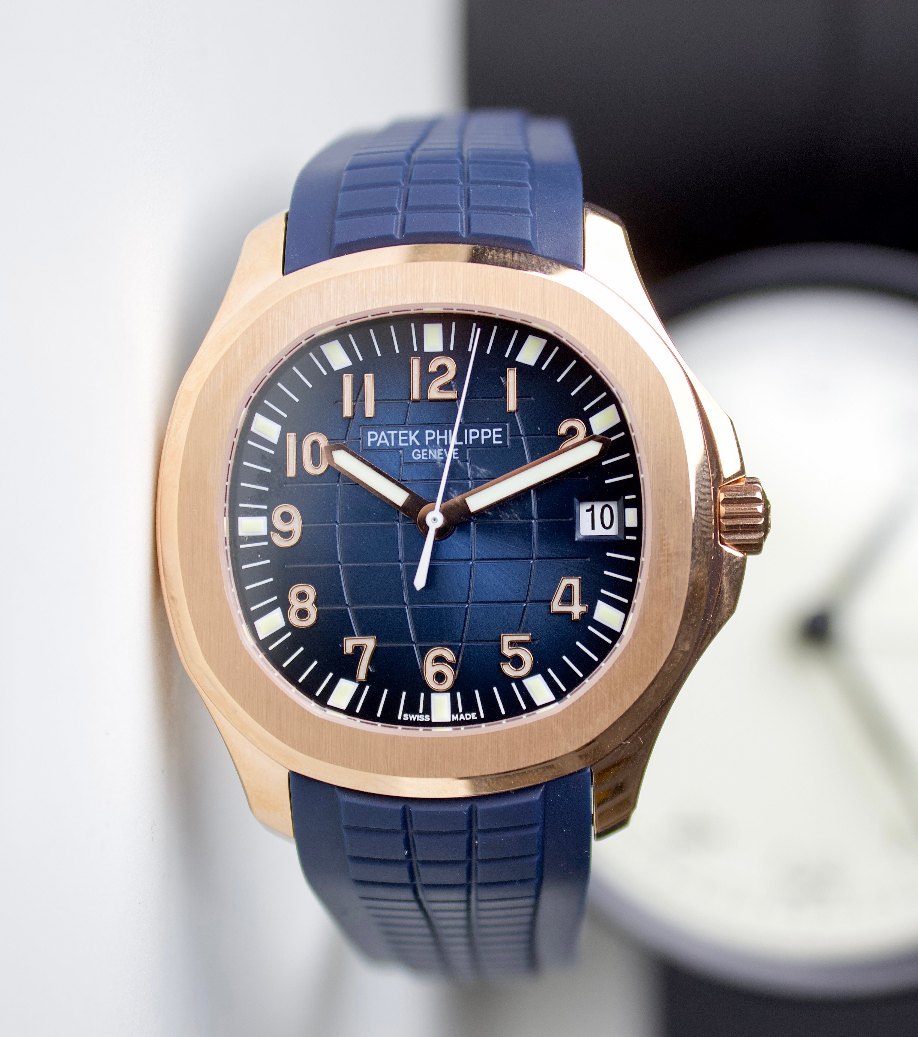 PATEK PHILIPPE AQUANAUT WITH BLUE DIAL