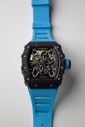 RICHARD MILLE RM 35-02 RAFAEL NADAL BLACK SKELETON WITH BLUE STRAP