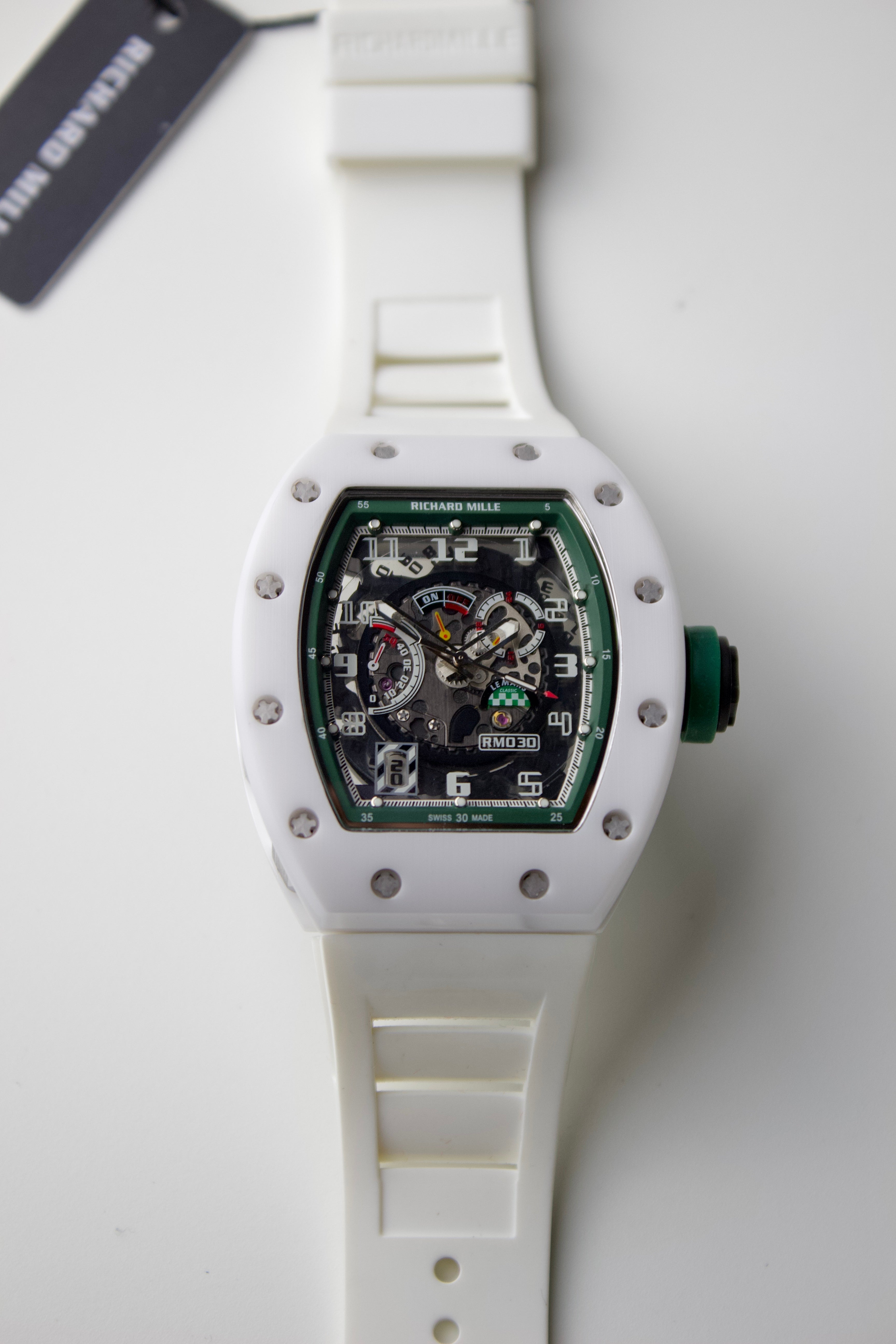 RICHARD MILLE RM 030 LE MANS CLASSIC WHITE AND GREEN