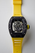 RICHARD MILLE RM 35-01 RAFAEL NADAL BLACK SKELETON WITH YELLOW STRAP