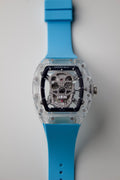 RICHARD MILLE RM 52-01 TOURBILLON SKULL SAPPHIRE WITH BLUE STRAP