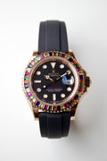 ROLEX YACHT-MASTER BLACK DIAL HARLEQUIN BEZEL