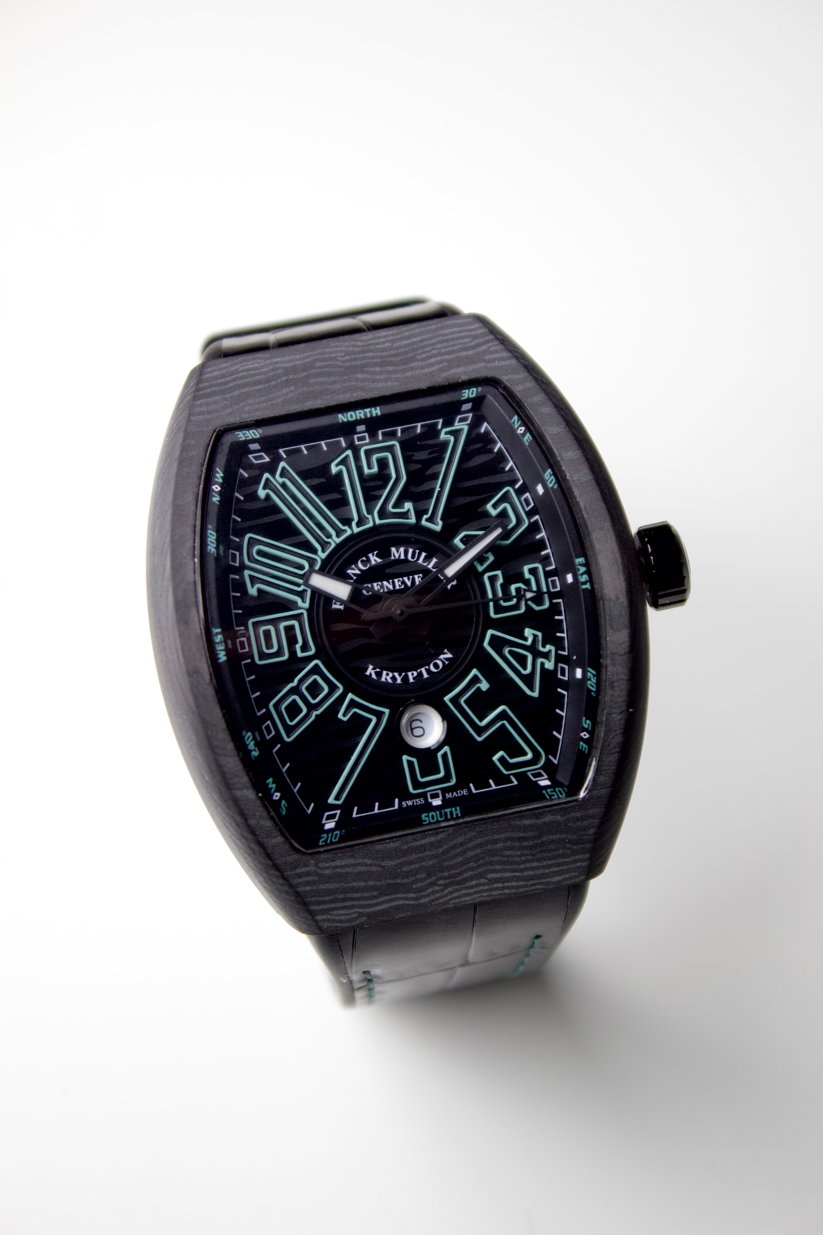 FRANCK MULLER VANGUARD KRYPTON CARBON BLACK DIAL