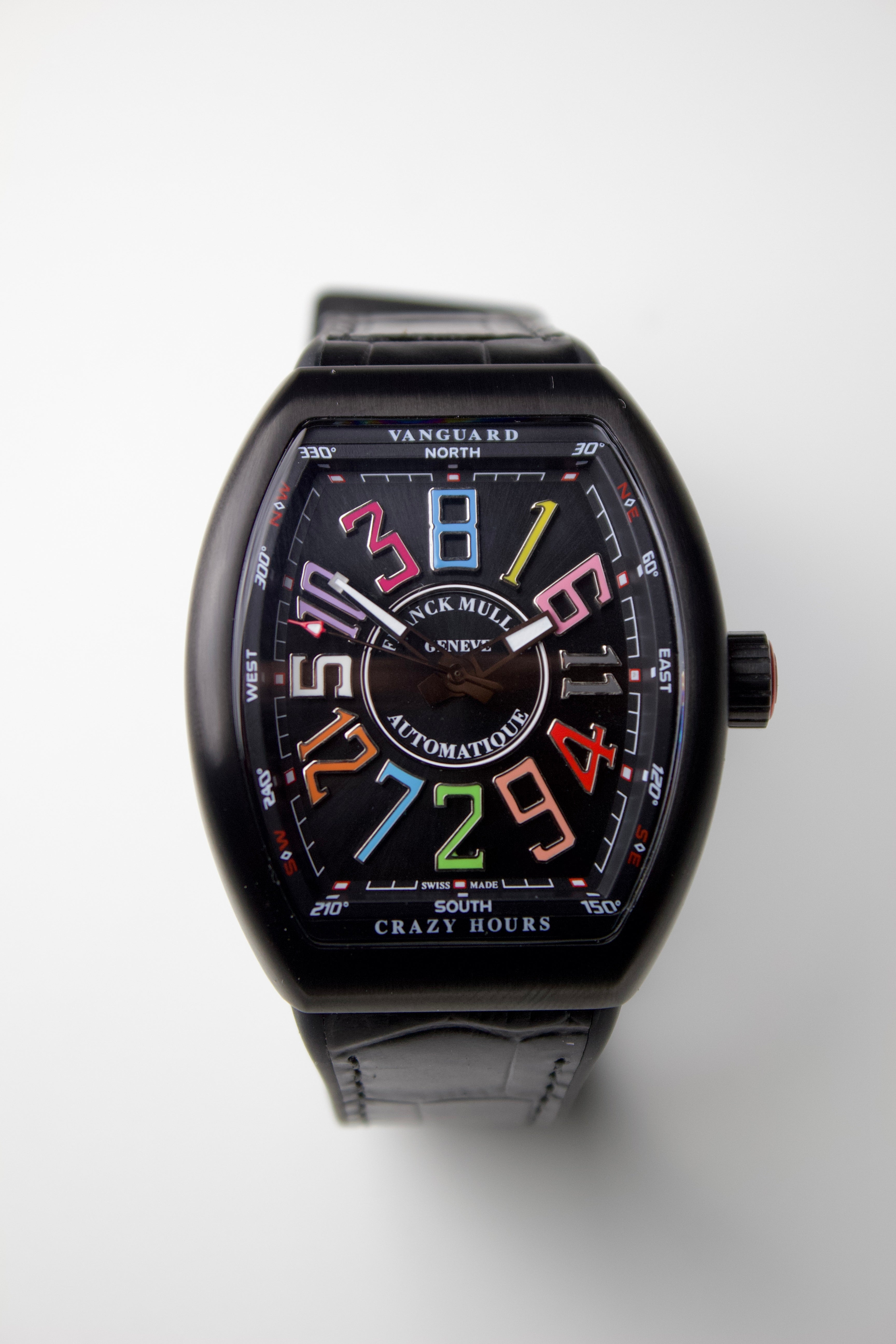 FRANCK MULLER VANGUARD CRAZY HOURS BLACK COLOR DREAMS DIAL