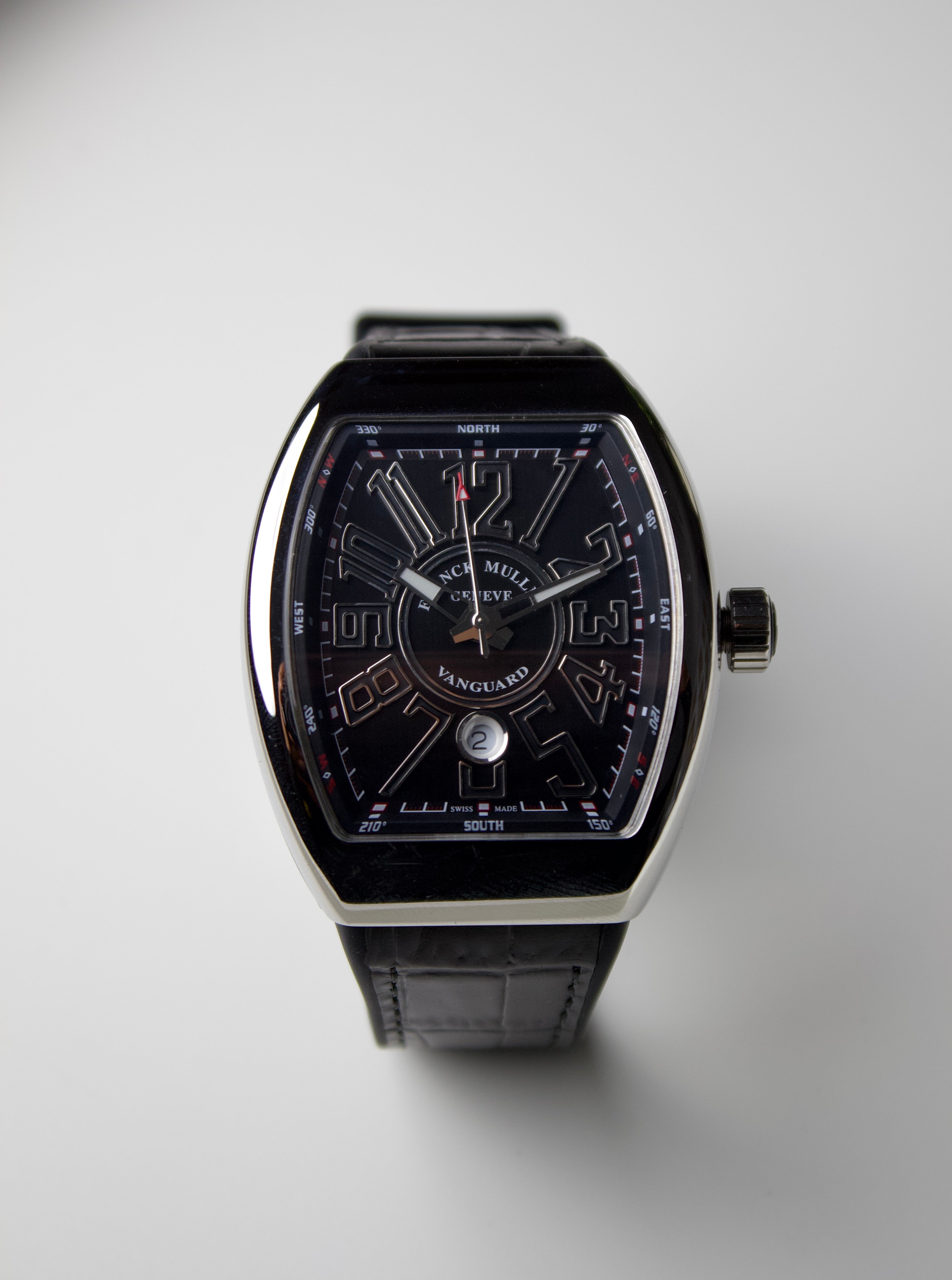 FRANCK MULLER VANGUARD GENEVE BLACK DIAL