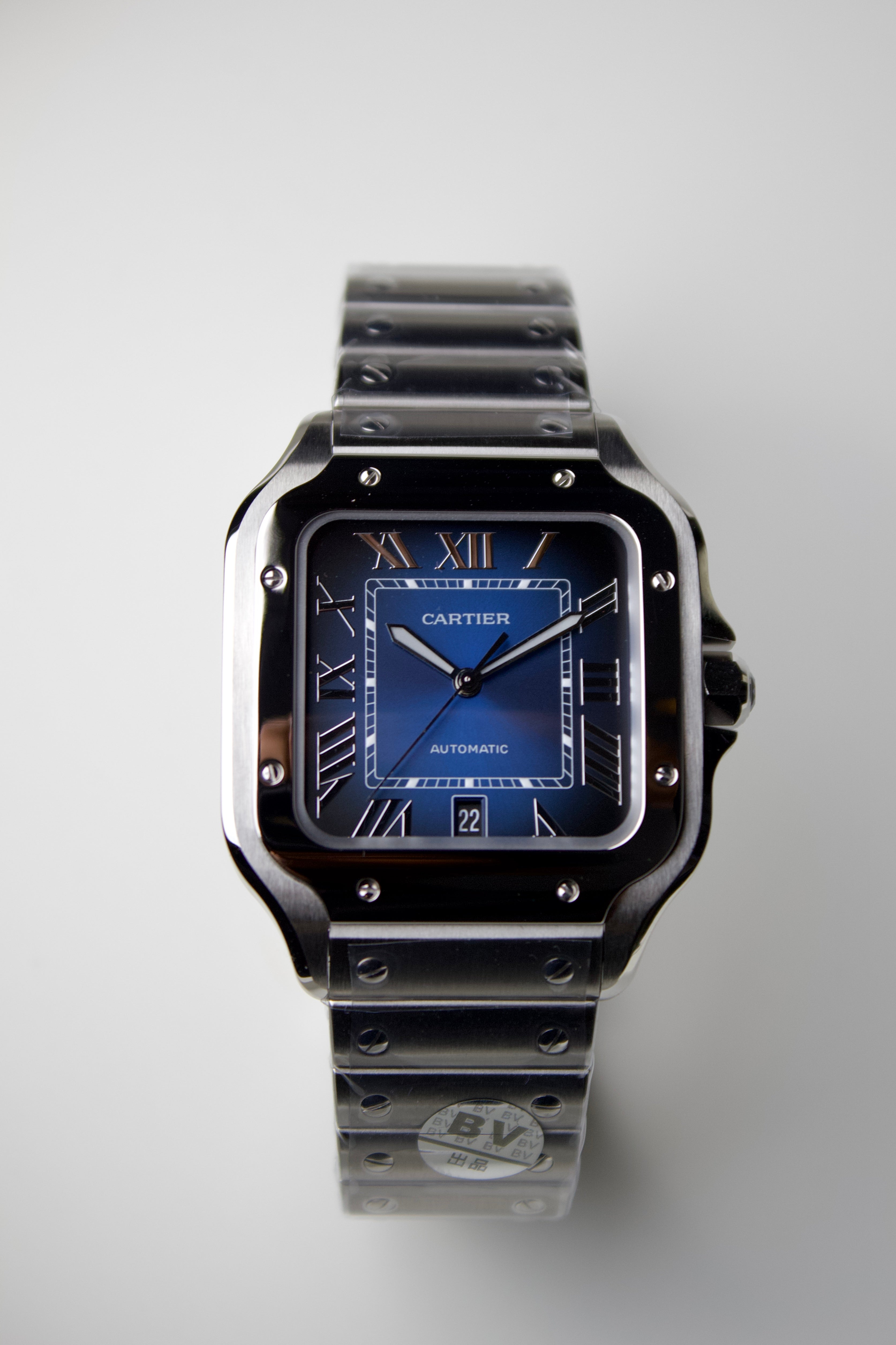 CARTIER SANTOS DE CARTIER WITH BLUE GRADIENT DIAL