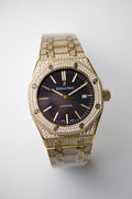 AUDEMARS PIGUET ROYAL OAK SELF-WINDING DIAMOND SET BLACK DIAL