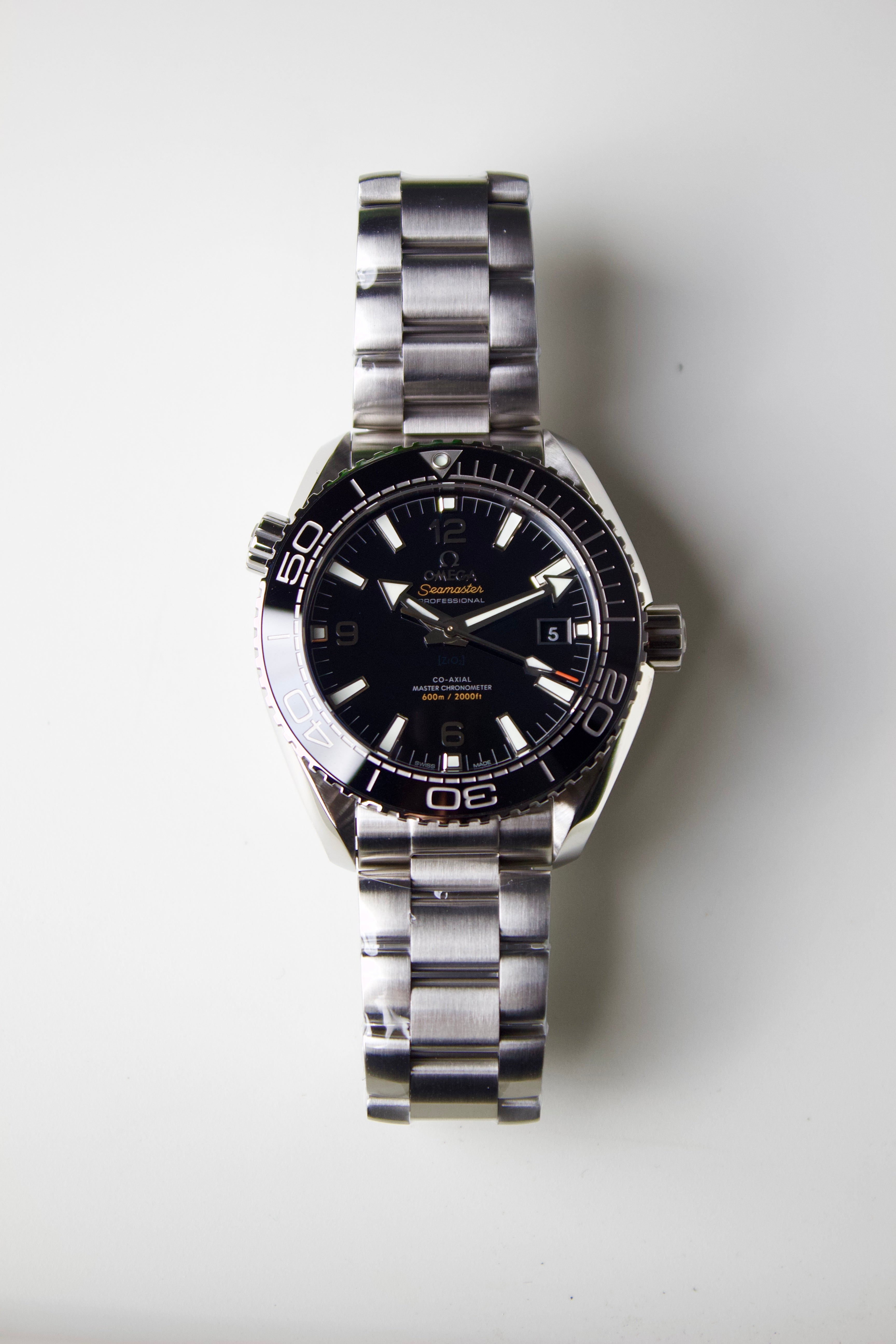 OMEGA SEAMASTER PLANET OCEAN MASTER CHRONOMETER BLACK DIAL