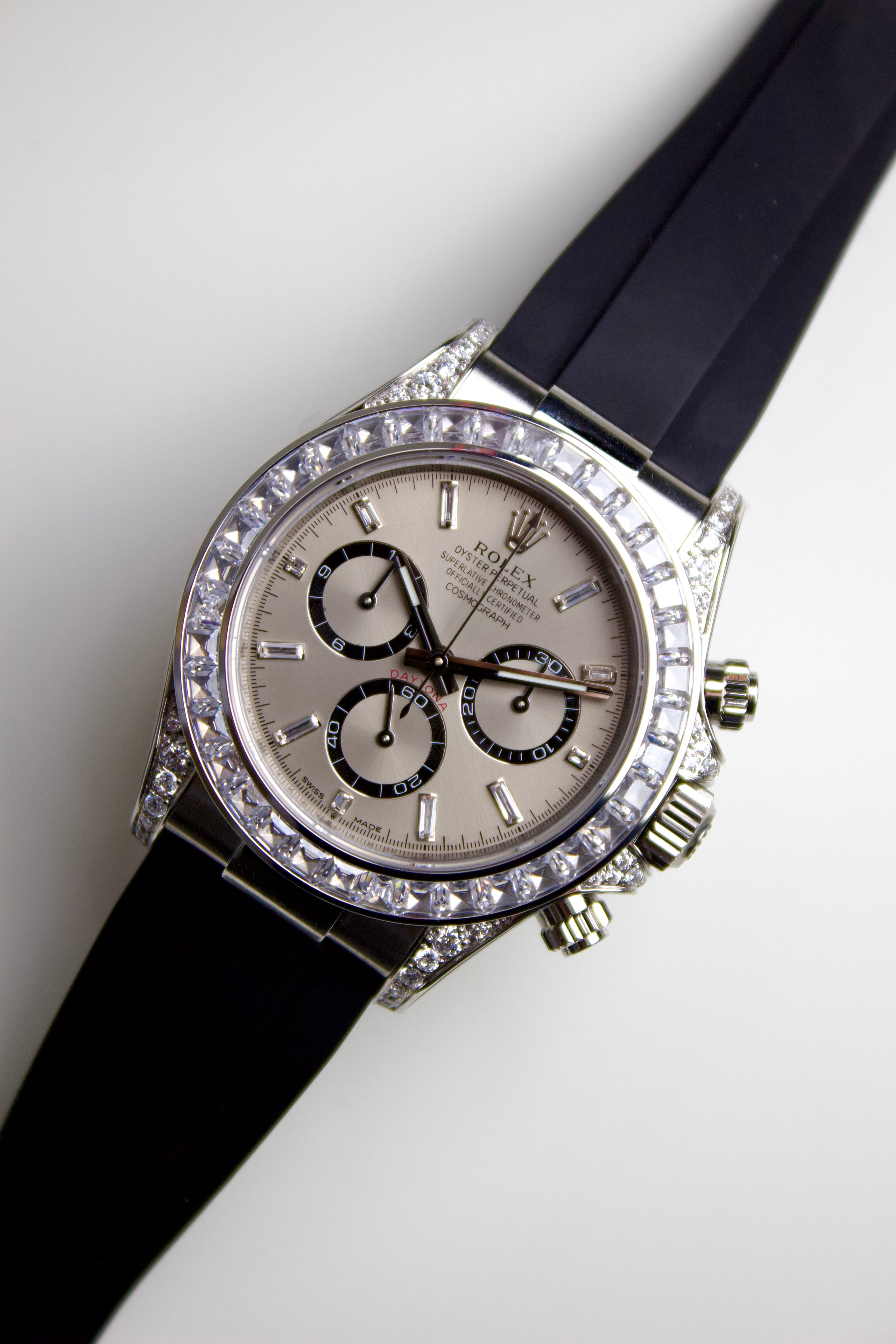 ROLEX DAYTONA	SILVER / METEORITE STYLE