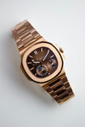 PATEK PHILIPPE NAUTILUS MOON PHASE BROWN DIAL
