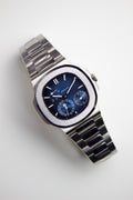 PATEK PHILIPPE NAUTILUS MOON PHASES STAINLESS STEEL BLUE DIAL