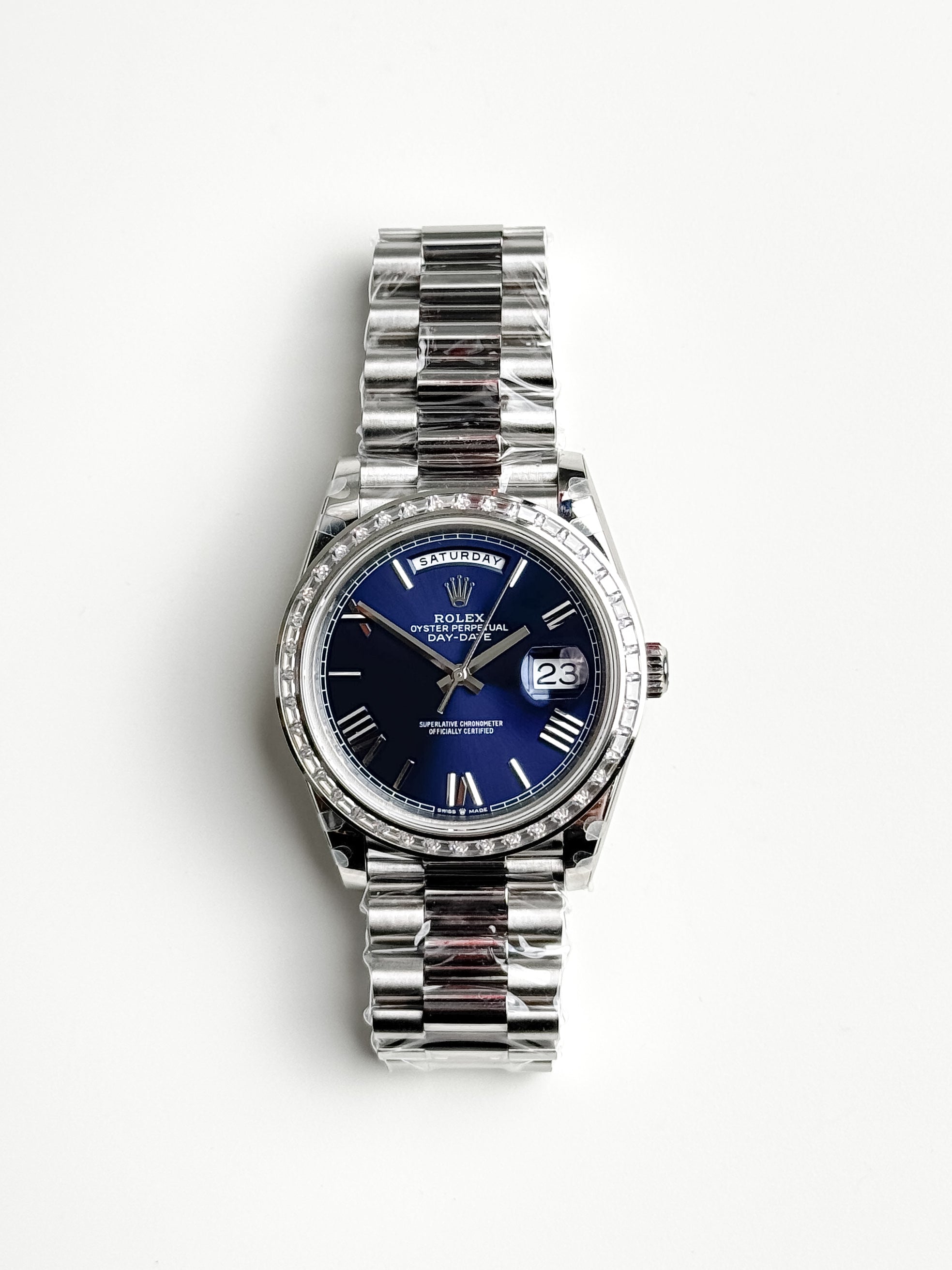 ROLEX DAY-DATE BRIGHT BLUE DIAL